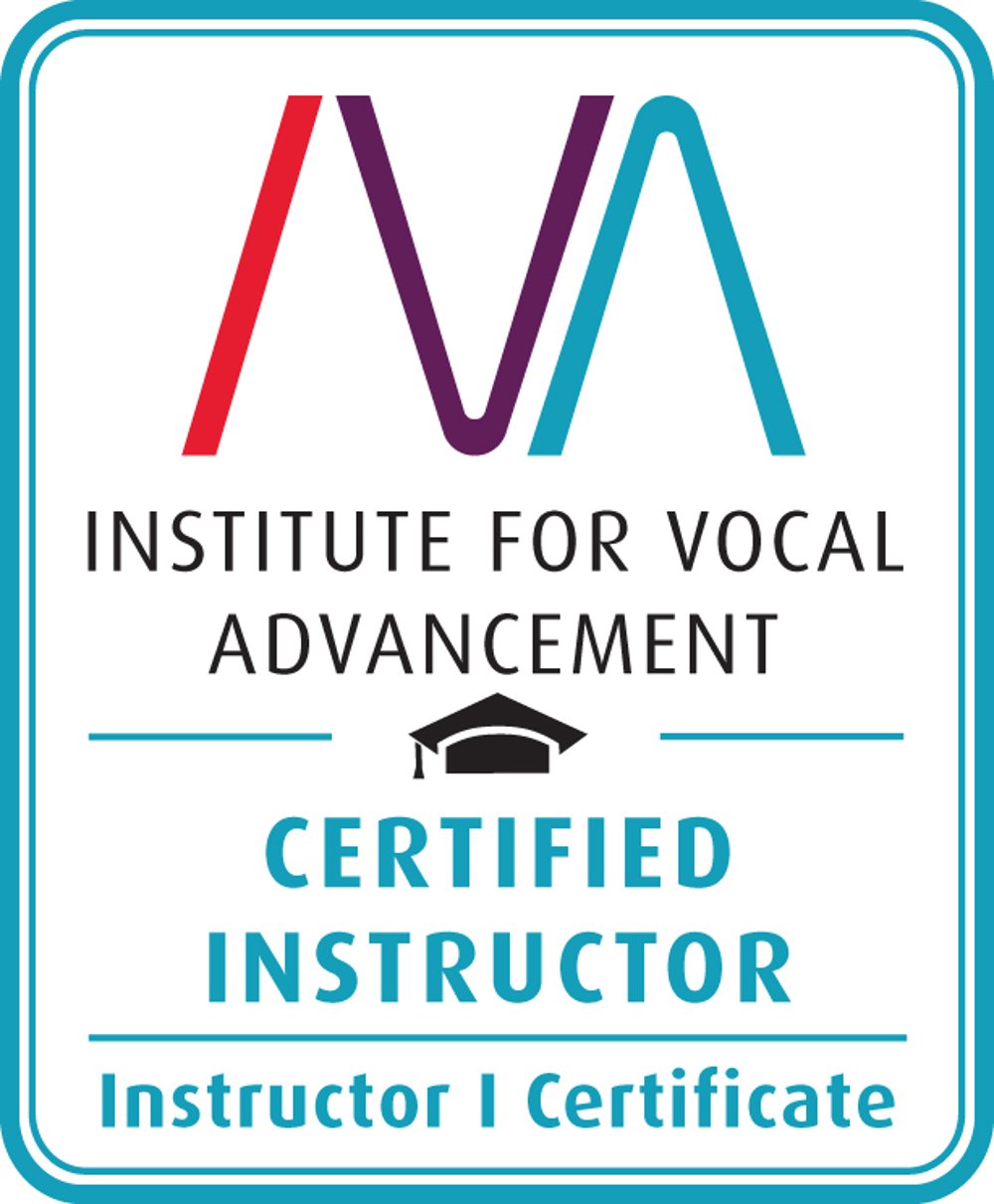 Certification plaque for level I voice teaching